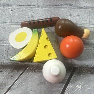 Melissa And Doug Play Food Lot Wooden Wood Pretend Play Cooking Educational Toys
